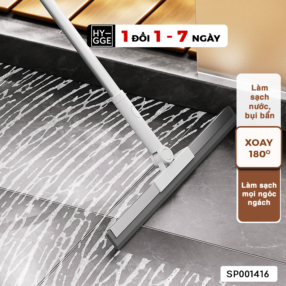 Chổi lau, chổi gạt nước sàn nhà, chổi gạt kính silicon cán inox