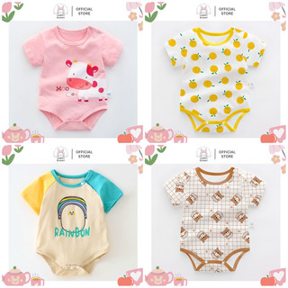 Bodysuit mẫu mới cho trẻ sơ sinh, bộ đồ liền thân thun cotton thoáng mát cho bé trai bé gái hè