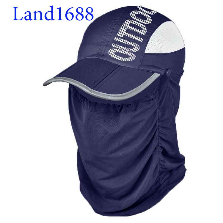 Mũ lưỡi trai kèm khăn lưới che mặt chống nắng chống tia uv đa năng-land1688