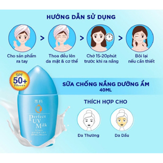 Chính Hãng100%-Chống Nắng Dạng Sữa Dưỡng Ẩm Kiềm Dầu Senka Perfect UV Milk