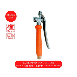 Tay bóp Inox bình phun thuốc chuyên dùng cho bình phun thuốc | Ren đa năng 18mm - 13.8mm | linh kiện bình xịt điện