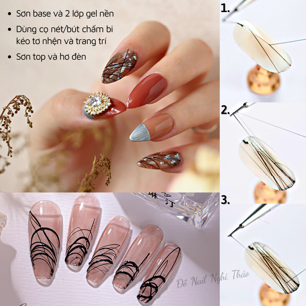 Gel nhện nail JELIVA siêu dai 8g NGHI THẢO