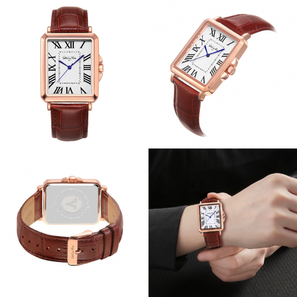 Đồng hồ VALENTINO RUDY VR1125A Watch Square Classic Leather