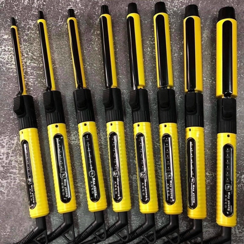 Máy uốn tóc xoăn vàng cảm ứng May Young M606 phủ sứ ceramic bóng mượt tóc_SSM606