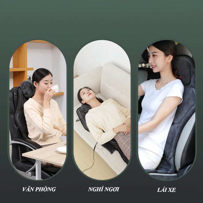 Ghế massage trên ô tô có tia hồng ngoại, Đệm ghế mát xa xe hơi siêu mỏng và êm | BigBuy360 - bigbuy360.vn