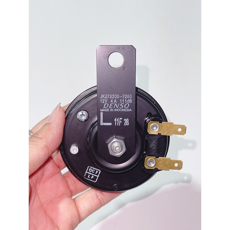 Lẻ 1 cây kèn Denso chính hãng gồm âm cao & thấp, còi Denso gắn thông dụng xe máy và oto