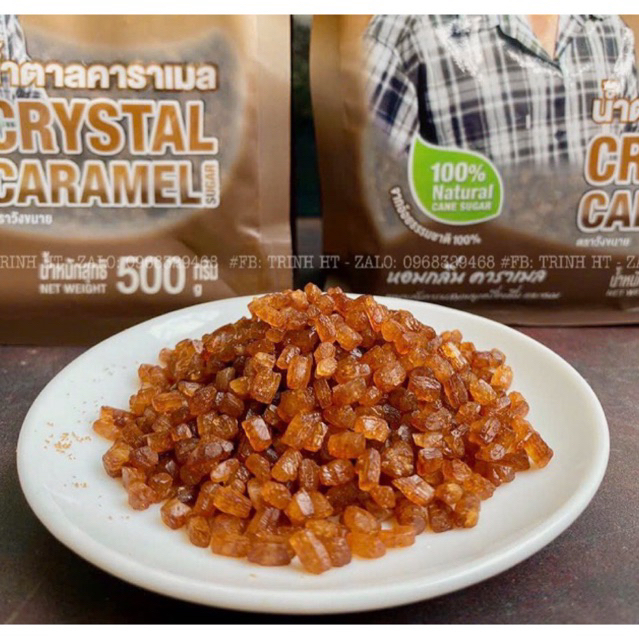 Đường phèn nguyên chất không tẩy trắng Thái Lan túi 500gr