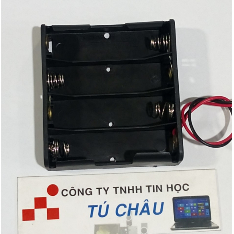 Khay Pin AA: 4 Viên AA - 1.5V - Khay ngang