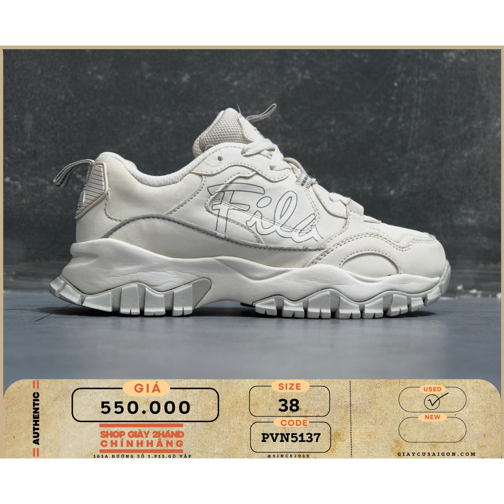 Giày 2hand Fila Transpose Sneaker Cream 5rm02175f 920 - 5137