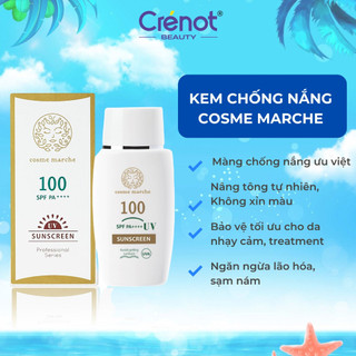 Kem chống nắng đi biển COSME MARCHE SPF 100 Nhật Bản sữa chống nắng cho da dầu mụn kcn nâng tone tông dưỡng ẩm da khô