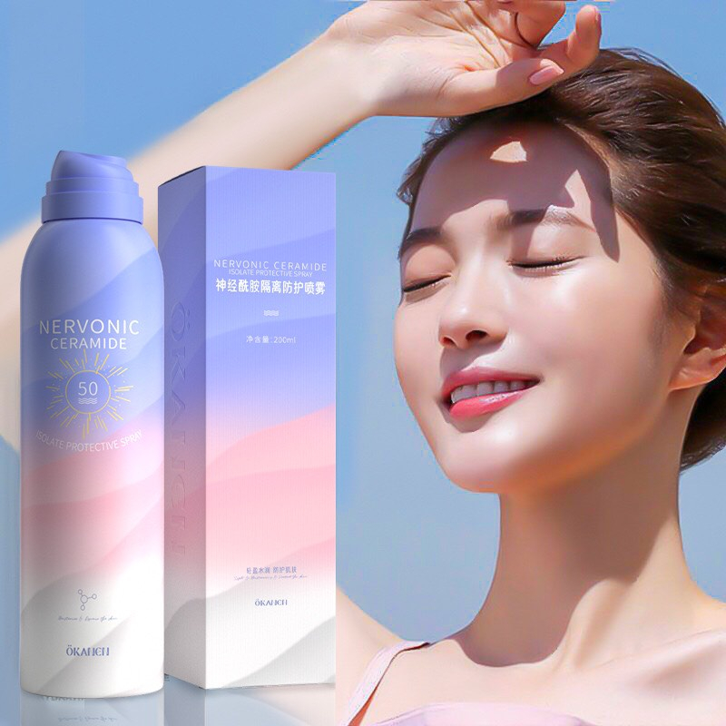 Xịt chống nắng NERVONIC 50SPF+ CHO DA DẦU không gây bí cho da
