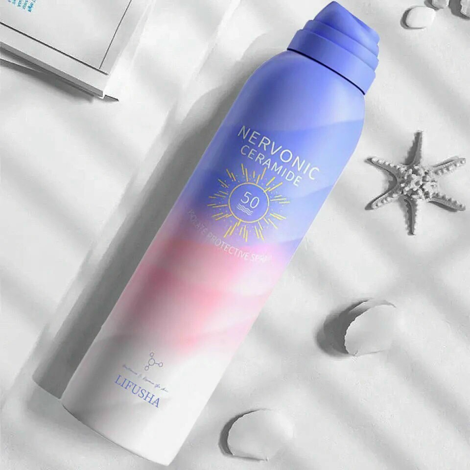 Xịt chống nắng NERVONIC 50SPF+ CHO DA DẦU không gây bí cho da