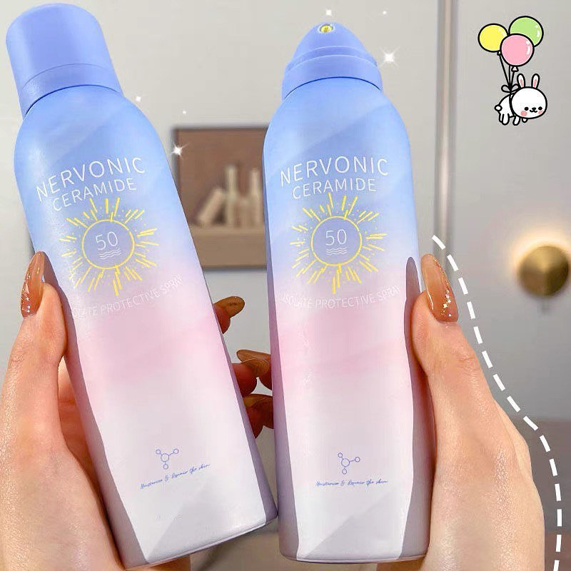 Xịt chống nắng NERVONIC 50SPF+ CHO DA DẦU không gây bí cho da