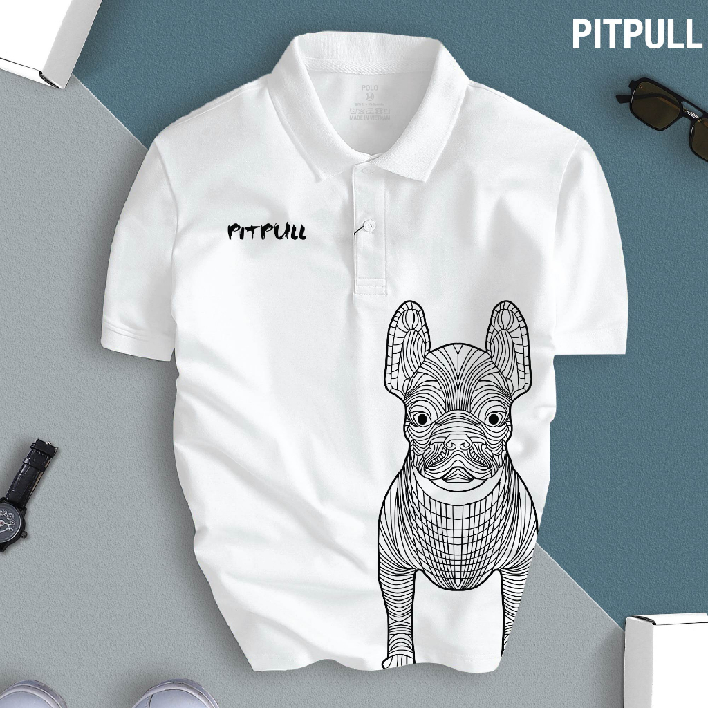 Áo Polo PITBULL nam nữ cổ bẻ vải xịn Unisex, trẻ trung, thanh lịch