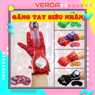 Găng tay siêu nhân iron man bao bắn đĩa spiderman spider man người nhện sắt dơi captain america VERDA cosplay hoá trang