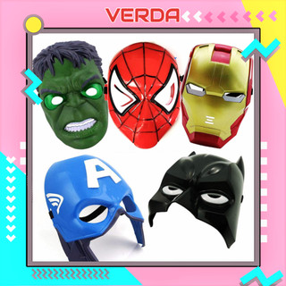 Mặt nạ siêu nhân có đèn người nhện spiderman iron man batman sắt dơi captain america hulk VERDA ánh sáng cho bé cosplay