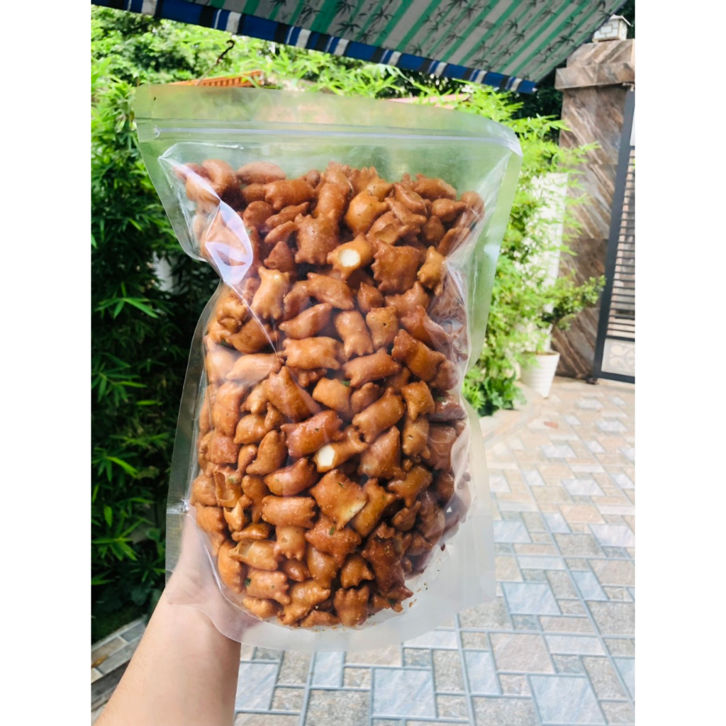 Đồ Ăn Vặt - 1 KG Quẩy Cua Béo Mỡ Hành Thơm Ngon Giòn Rụm Hấp Dẫn