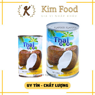 Nước cốt dừa thái lan lon 165ml/400ml, nước cốt dừa đậm đặc thaicoco hàng nhập khẩu thái lan