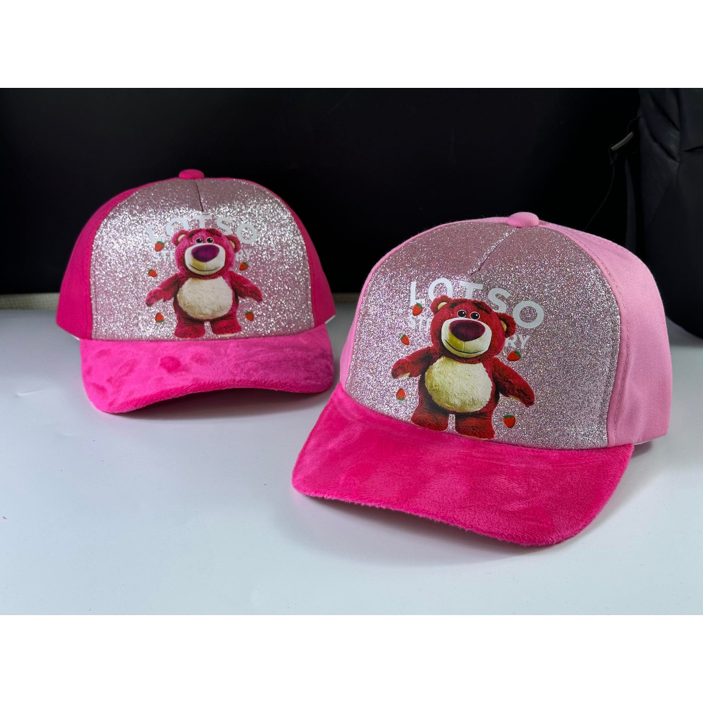 mũ kết dành cho bé gái 2t ~ 6 tuổi hồng mickey nơ phối dể thương