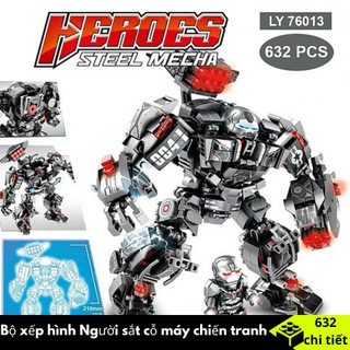 Robot hulkbuster 632 mảnh - bộ đồ chơi lắp ráp xếp hình mô hình người sắt, iron man