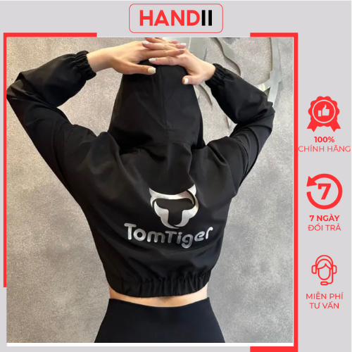 Áo khoác Tomtiger Pocket Cropt chất liệu mềm mịn, co giãn ,áo gió thể thao cao cấp  "HANDII"