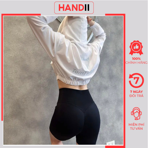 Áo khoác Tomtiger Pocket Cropt chất liệu mềm mịn, co giãn ,áo gió thể thao cao cấp  "HANDII"