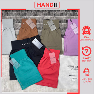 Quần đùi Nvgtn Solid vải đanh mịn logo dệt, không chun mông "HANDII"