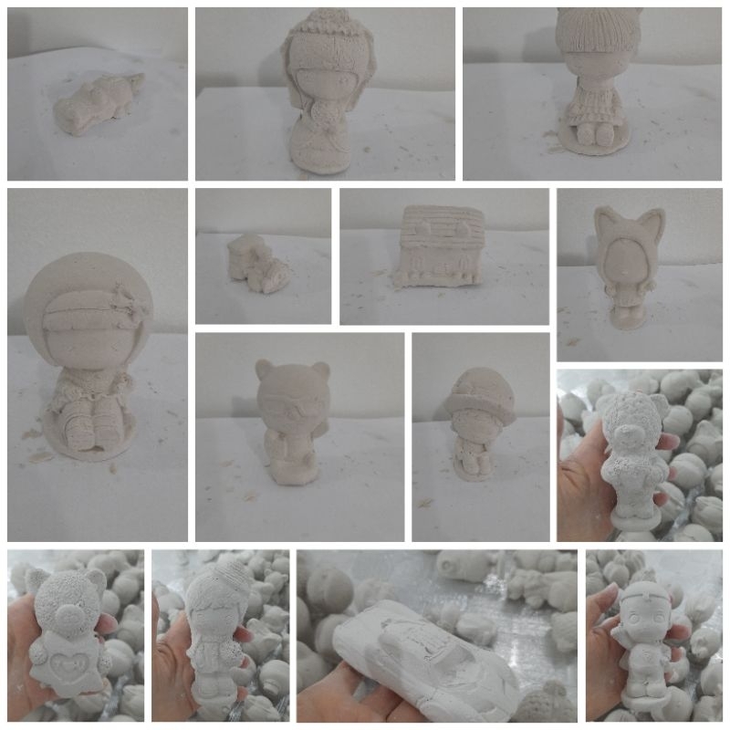 Tượng thạch cao tượng tô màu 7cm đến 10cm