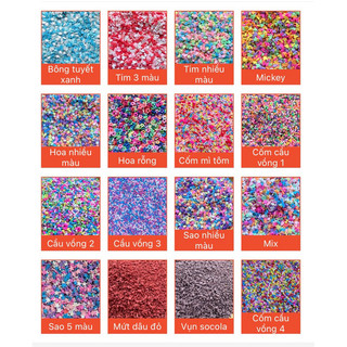 Cốm nhựa trang trí nến ,handmade, resin 20g