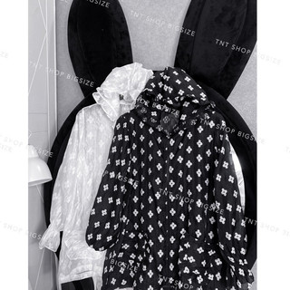 ÁO KHOÁC TƠ NHÚN HOA [TNT SHOP BIGSIZE 60KG 90KG]