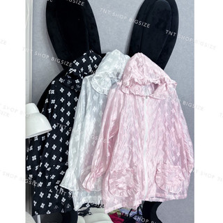 ÁO KHOÁC TƠ NHÚN HOA [TNT SHOP BIGSIZE 60KG 90KG]