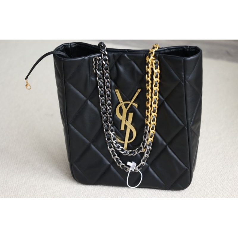 Túi xách nữ Y.S.L Hobo bag da thật cực nét sz30x36cm khóa vàng đặc fullbox nam châm