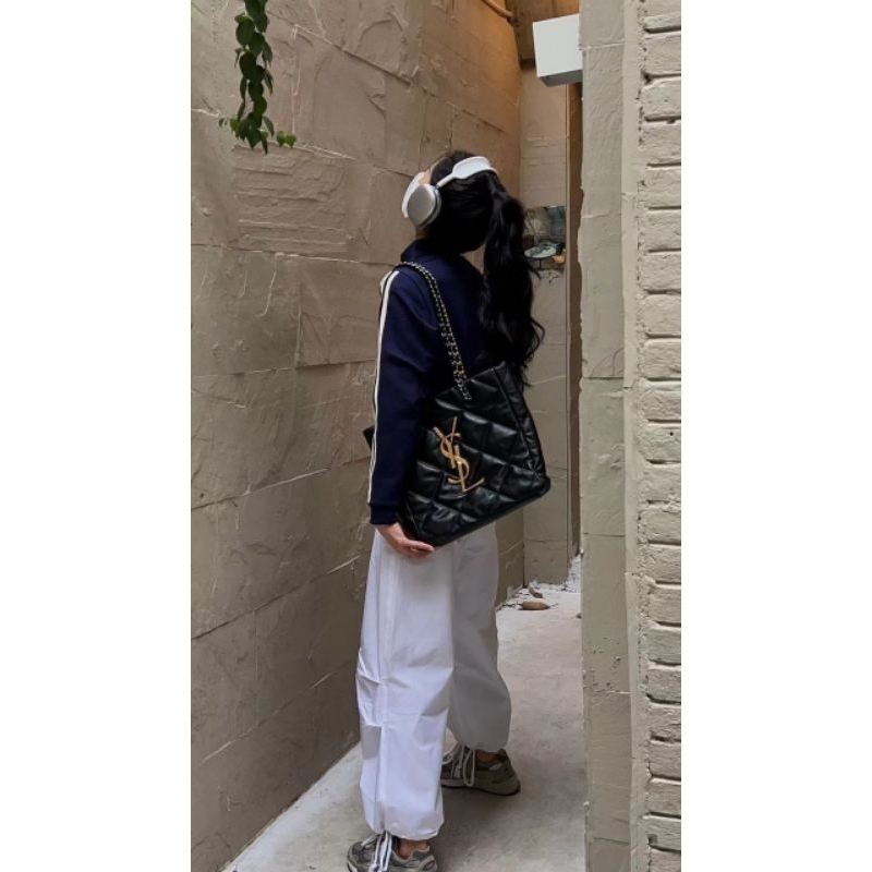 Túi xách nữ Y.S.L Hobo bag da thật cực nét sz30x36cm khóa vàng đặc fullbox nam châm