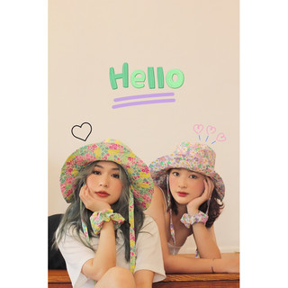 Mũ vành tròn hoạ tiết hoa mùa hè | ĐỘC QUYỀN HAPPYLAND.HNc