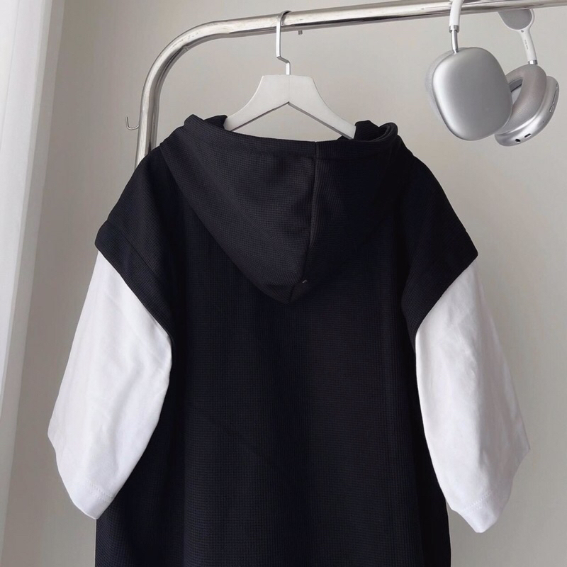 Áo hoodie UNF ngắn tay nỉ lót bông _HT.Store96