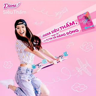 Băng Vệ Sinh Diana Siêu Thấm Mỏng Cánh (8 miếng)