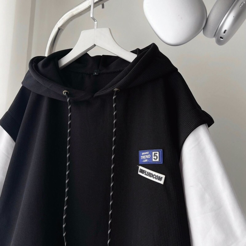 Áo hoodie UNF ngắn tay nỉ lót bông _HT.Store96