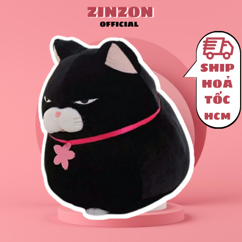 Gấu bông mèo Amuse dễ thương nhồi bông êm mịn cao cấp ZinZon