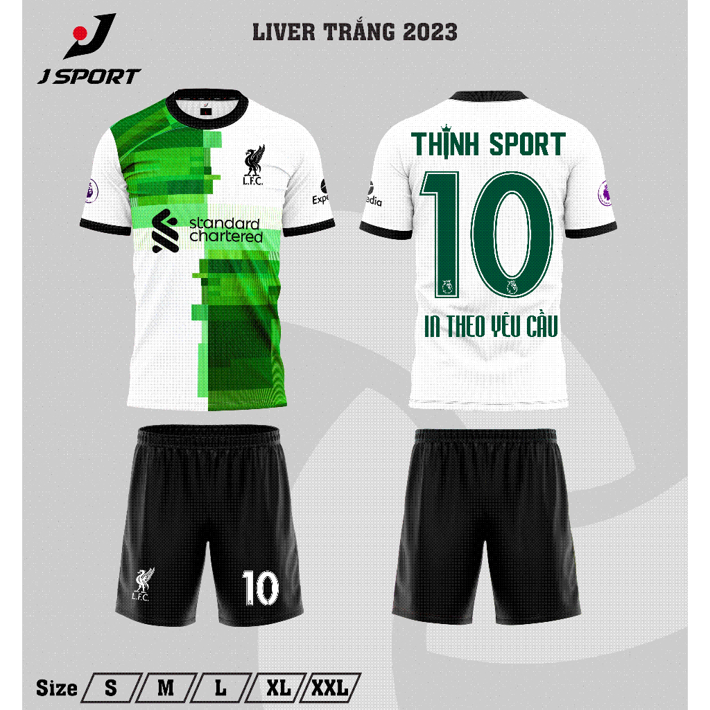 Bộ quần áo đá banh Liverpool, Bộ quần áo bóng đá in tên và số theo yêu cầu