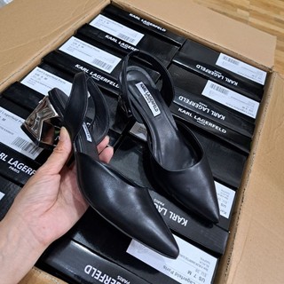 Giày Slingback KARL LAGERFELD da thật Sale