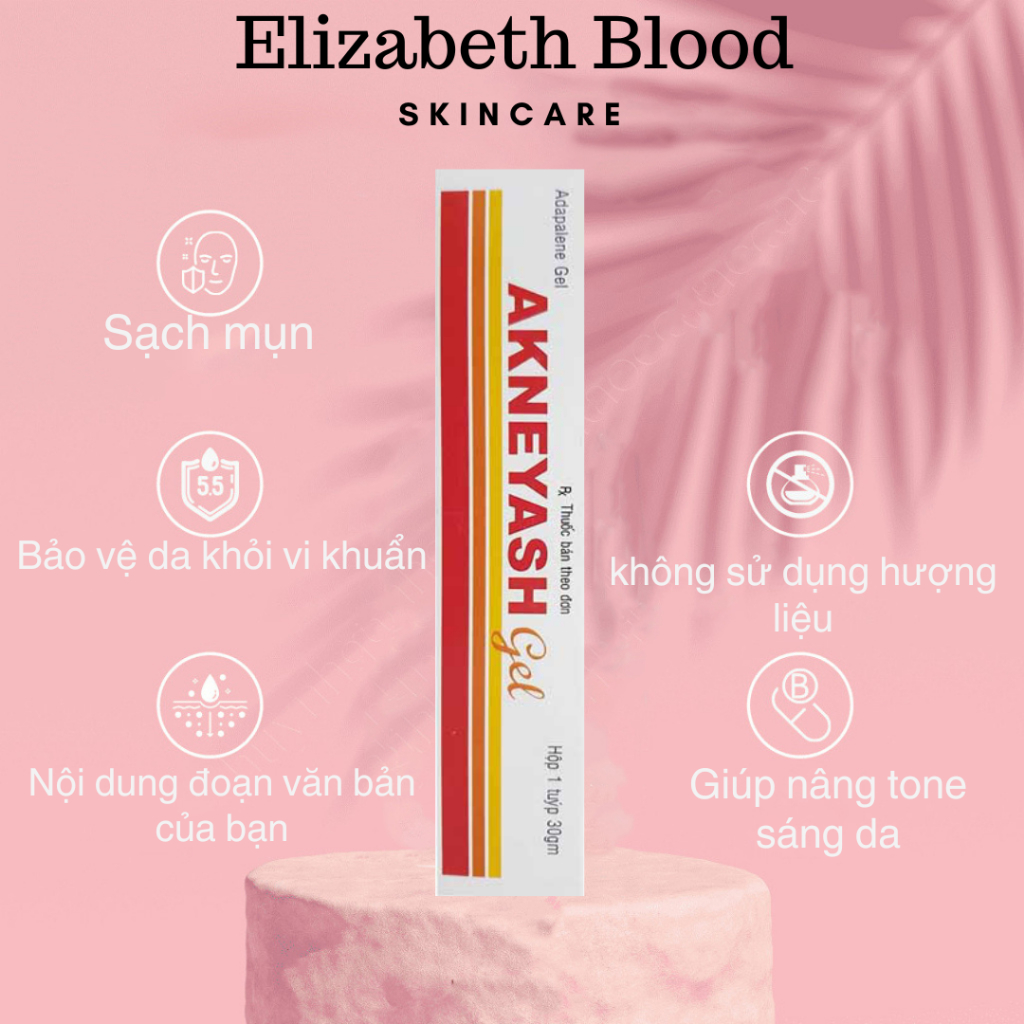 Gel bôi ngoài da dành cho da mụn ẩn thâm mụn sần sùi