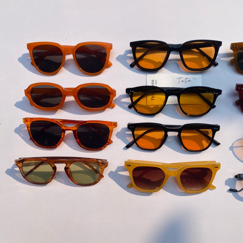 Kính mắt thời trang nam nữ🔻Kính râm màu cam cho nam và nữ