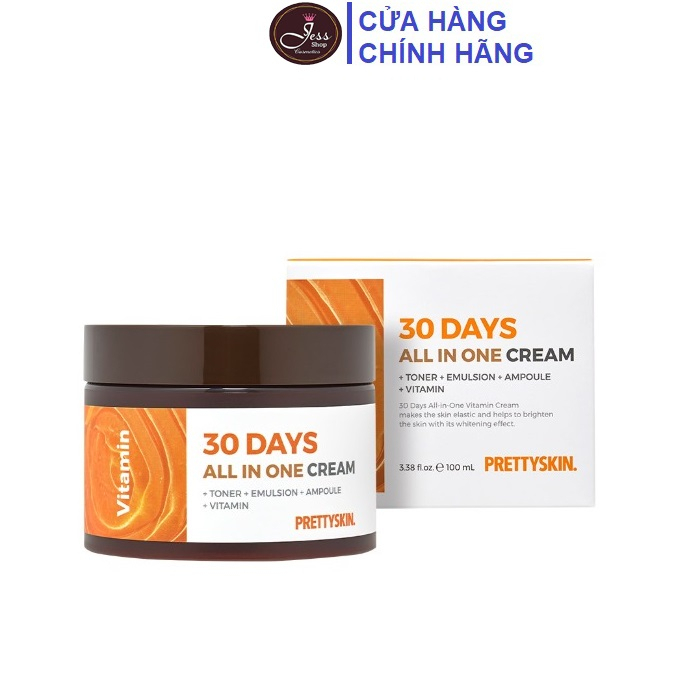 Kem Dưỡng Da PrettySkin 30 Days All In One Vitamin Cream 100ml