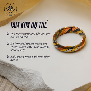 Nhẫn tam kim vật hộ thân của dân tộc tày nam nữ free size