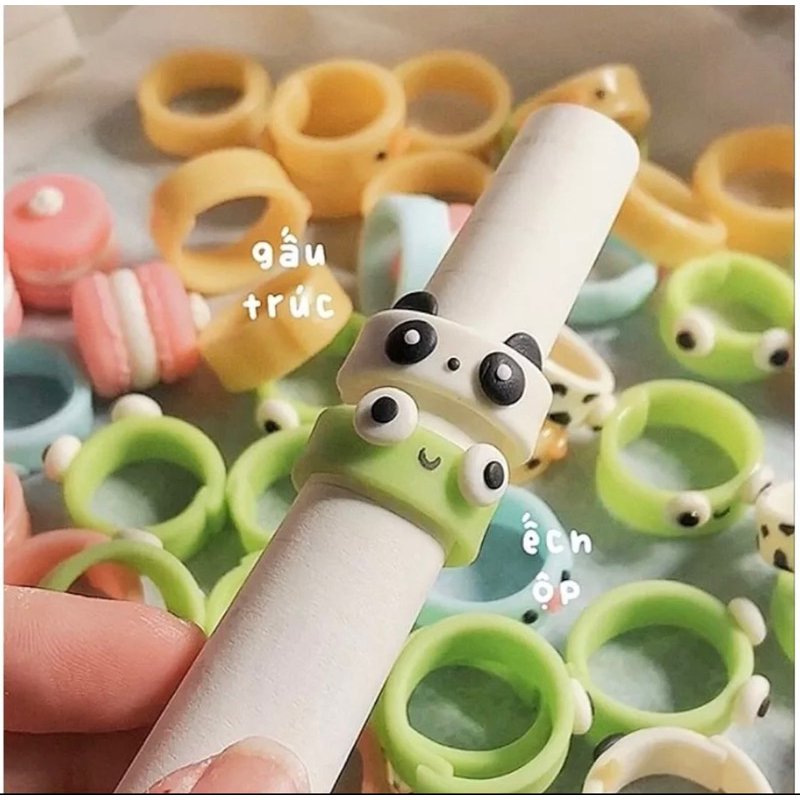Nhẫn đất sét HANDMADE hình thú cutiii  ~BobboStore🥕