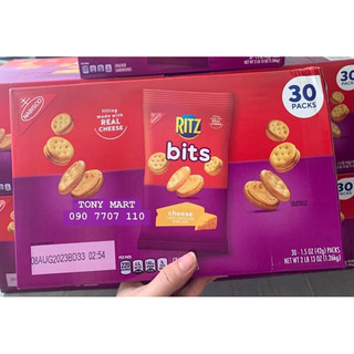 Thùng bánh ritz kẹp phomai tươi 30 packs - usa