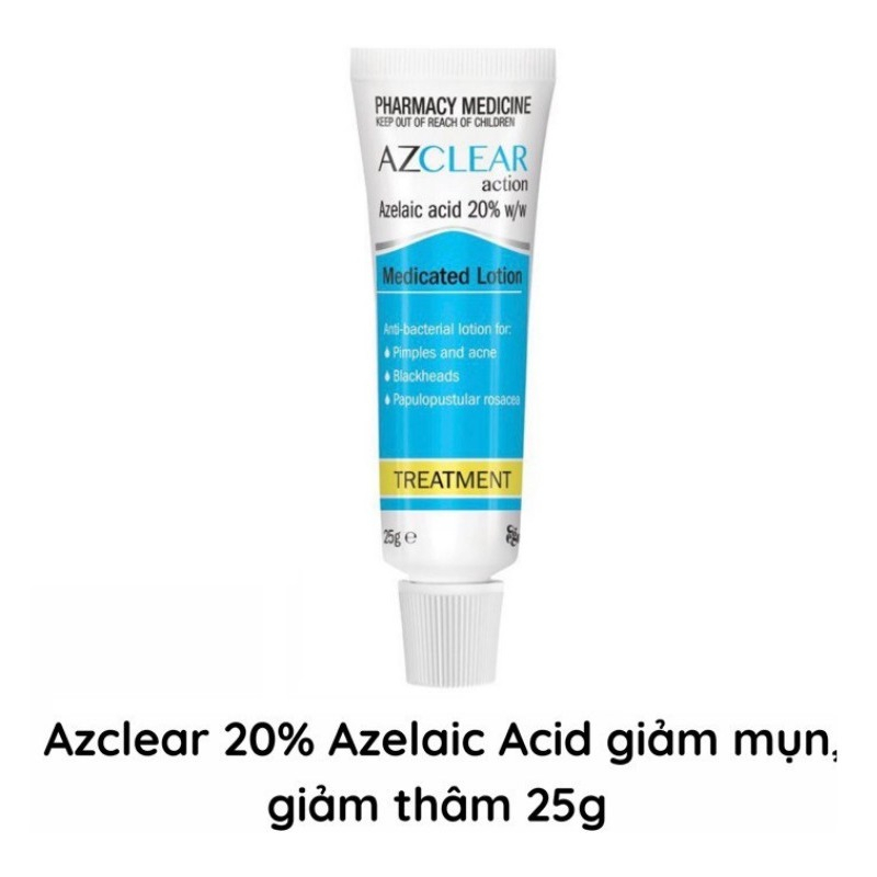 Kem giảm mụn Azclear Action Lotion 20% Azelaic Acid 25gram - Twins Cosmetic