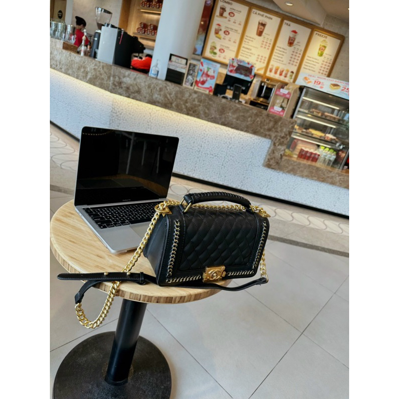 Boy viền xích đeo chéo,đeo vai size 25