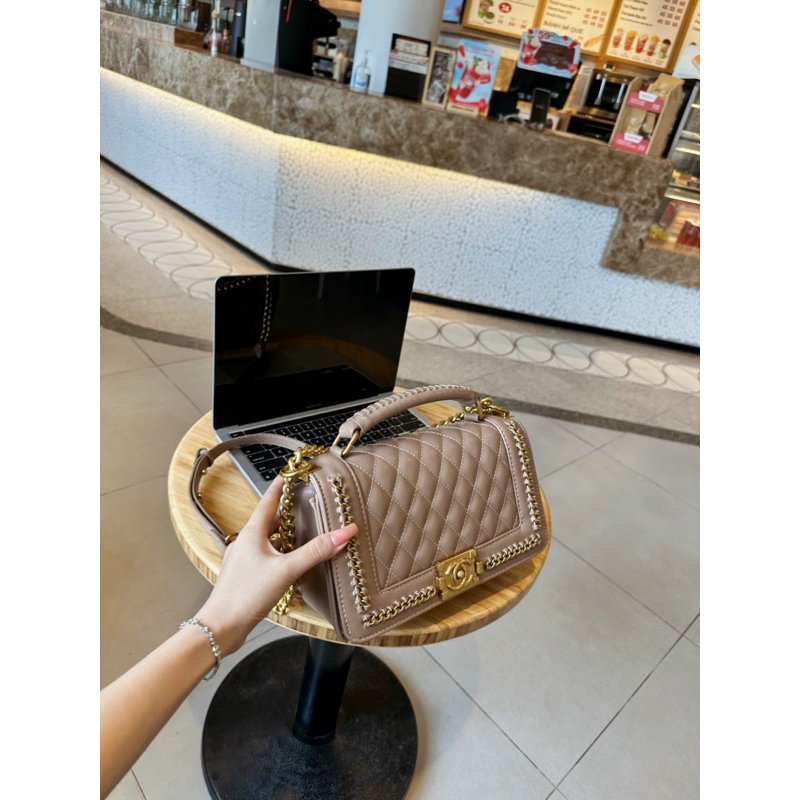 Boy viền xích đeo chéo,đeo vai size 25