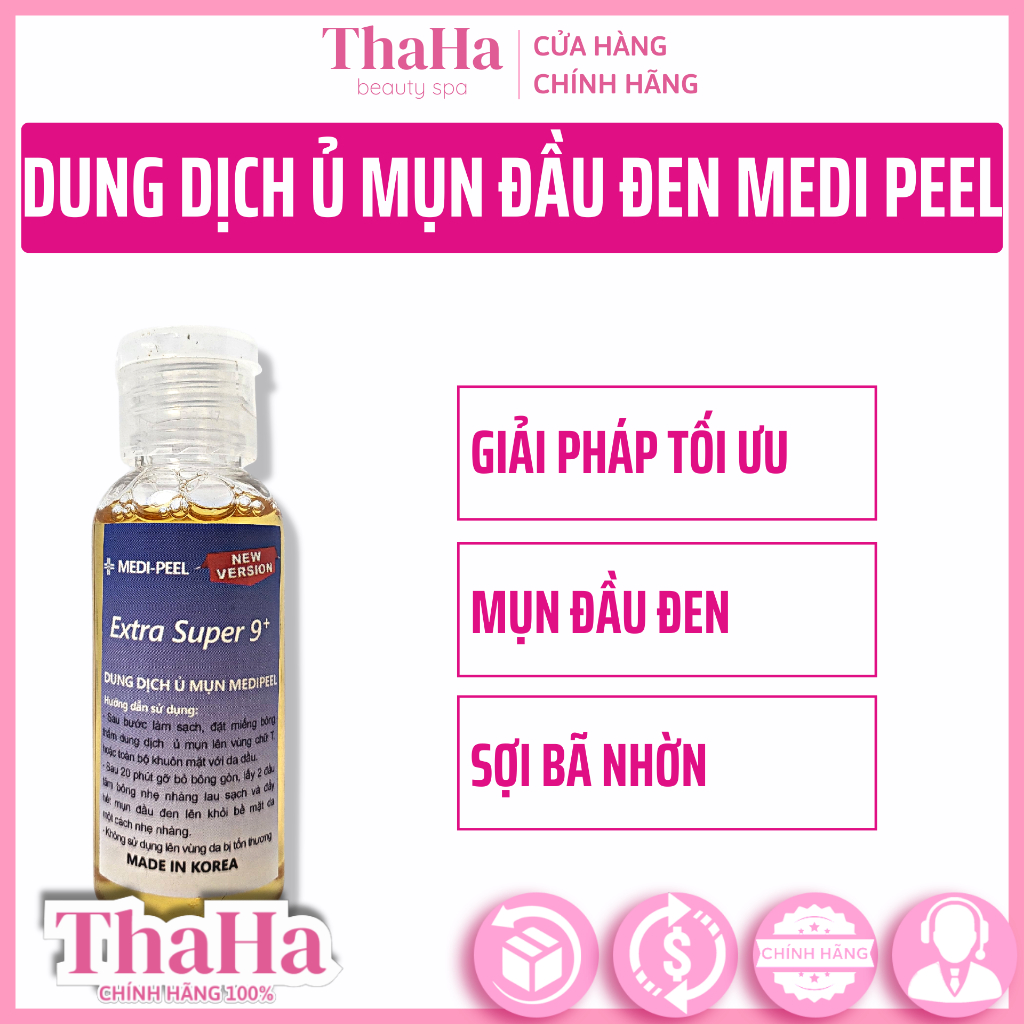 Dung dịch ủ mụn spa MEDI FEEL EXTRA SUPER 9+, ủ mụn cám mụn đầu đen sợi bã nhờn
